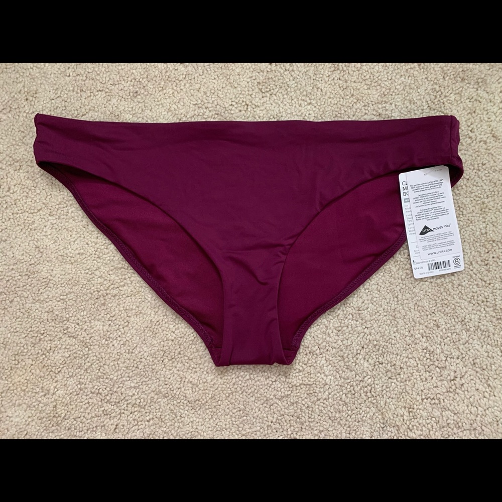 Athleta plum bikini bottoms - L